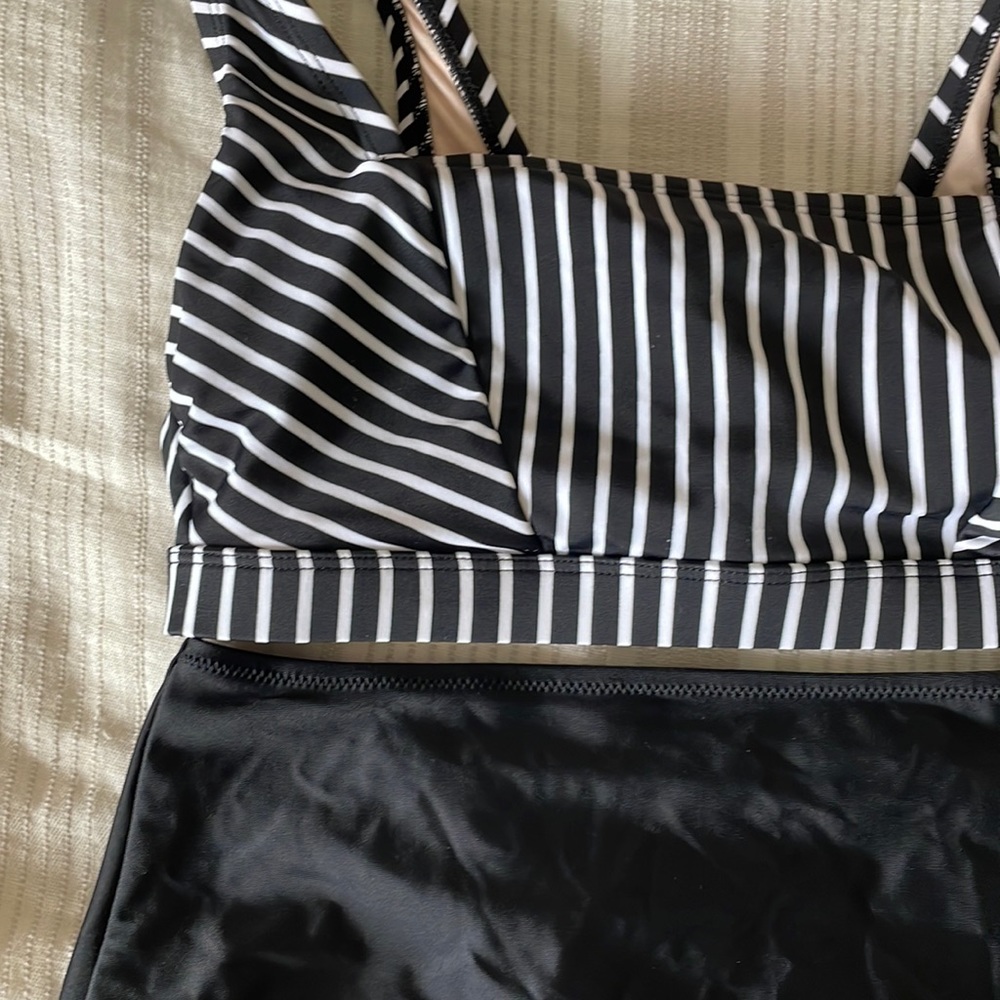 Black high waisted bikini